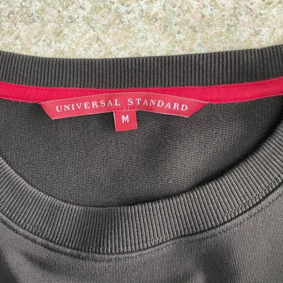 Universal Standard Black Pullover Sweatshirt Size 18/20 Casual Everyday‎ Basic - Picture 4 of 7